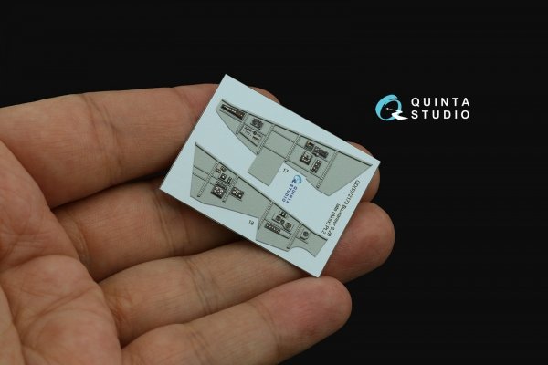 Quinta Studio QDS-72173 Blackburn Buccanneer S.2B Late 3D-Printed &amp; coloured Interior on decal paper (Airfix) (small version) 1/72