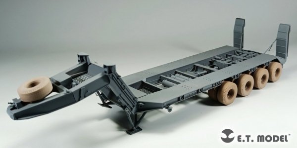 E.T. Model P35-119 US M747 Heavy Equipment Semi-Trailer Sagged wheels For Meng Kit 1/35
