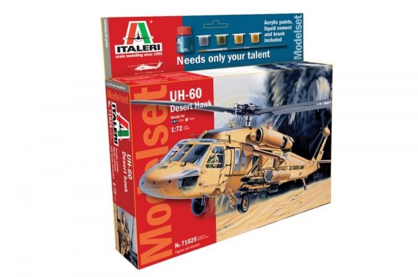 Italeri 71025 UH 60 DESERT HAWK- ZESTAW MODELARSKI