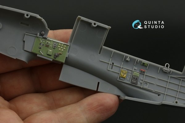 Quinta Studio QD48423 Fairey Fulmar Mk.I 3D-Printed &amp; coloured Interior on decal paper (Trumpeter) 1/48