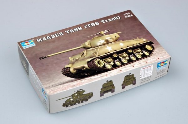 Trumpeter 07225 M4A3E8 TANK (T66 Track) (1:72)