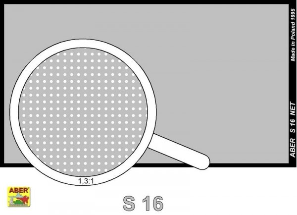 Aber S-16 Drilled plate 0,9 mm