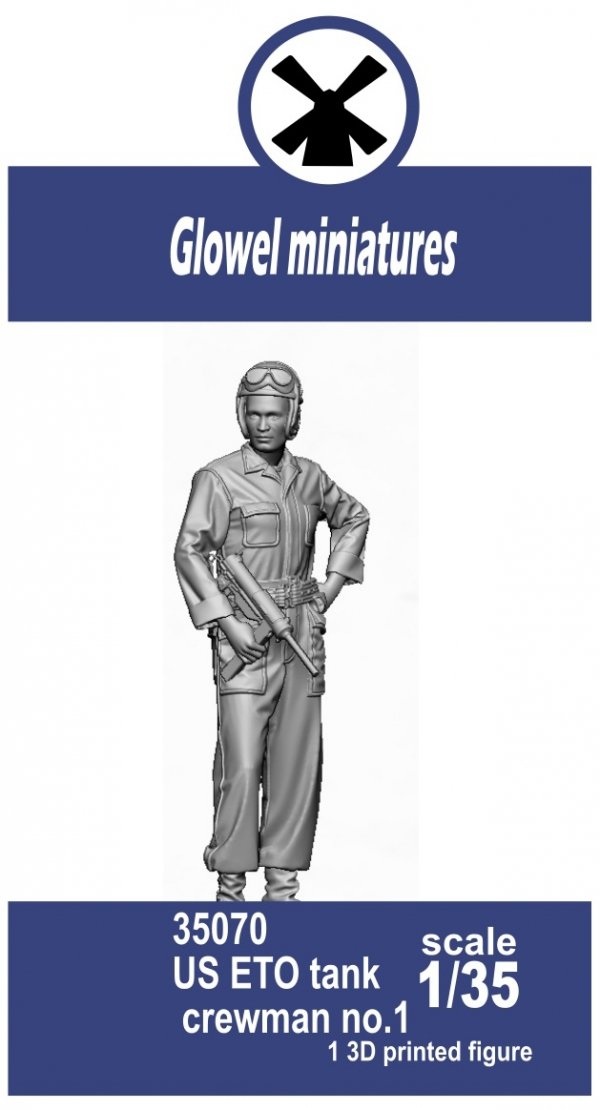 Glowel Miniatures 35070 US ETO tank crewman no.1