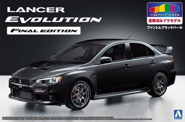 Aoshima 05090 LANCER EVOLUTION X FINAL EDITION BLACK-PEARL 1/24