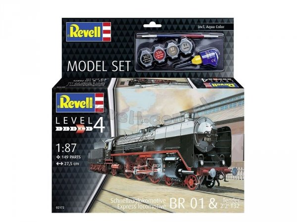 Revell 62172 Schnellzuglok BR01 mit Tender 2'2' T32 Model Set ( H0 ) 1/87