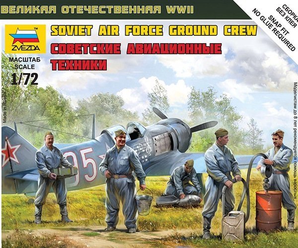  Zvezda 6187 Soviet Air Force Ground Crew 1/72