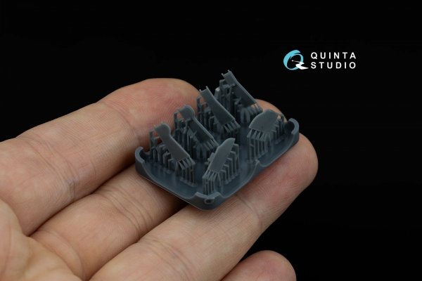 Quinta Studio QT72015 Yak-1 Undercarriage covers (Zvezda) 1/72