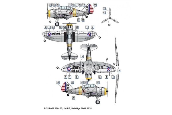 Dora Wings 48012 Seversky P-35 1/48