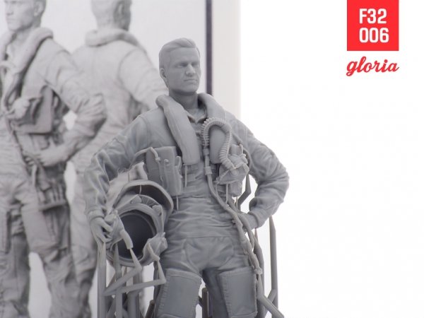Gloria F32006 F-35A Pilot US Air Force 3D Printed Figures 1/32