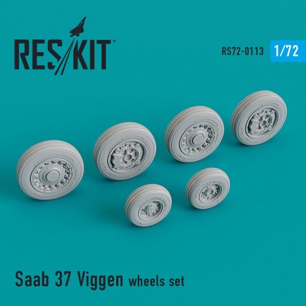 RESKIT RS72-0113 SAAB 37 &quot;VIGGEN&quot; WHEELS SET 1/72