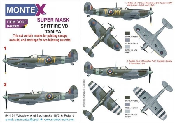 Montex K48363 SPITFIRE VB 1/48