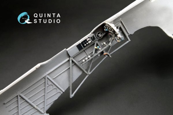 Quinta Studio QD48004 Yak-1B (late production) 3D-Printed &amp; coloured Interior on decal pape (for all kits) 1/48