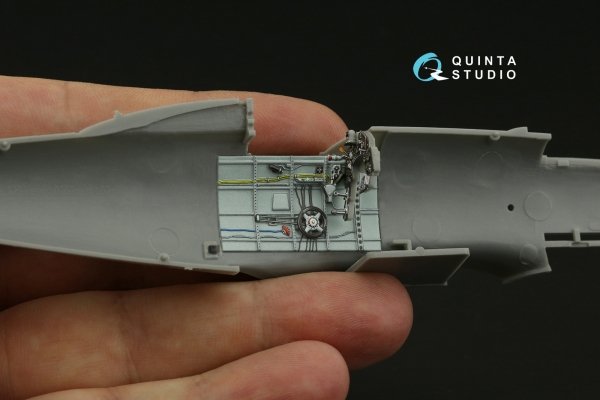 Quinta Studio QD48390 Macchi C.202 Folgore Late 3D-Printed &amp; coloured Interior on decal paper (Hasegawa/Eduard) 1/48