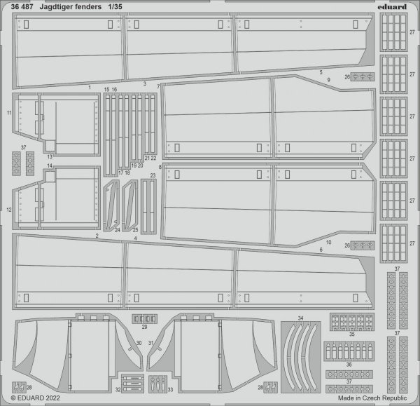 Eduard 36487 Jagdtiger fenders HOBBY BOSS 1/35
