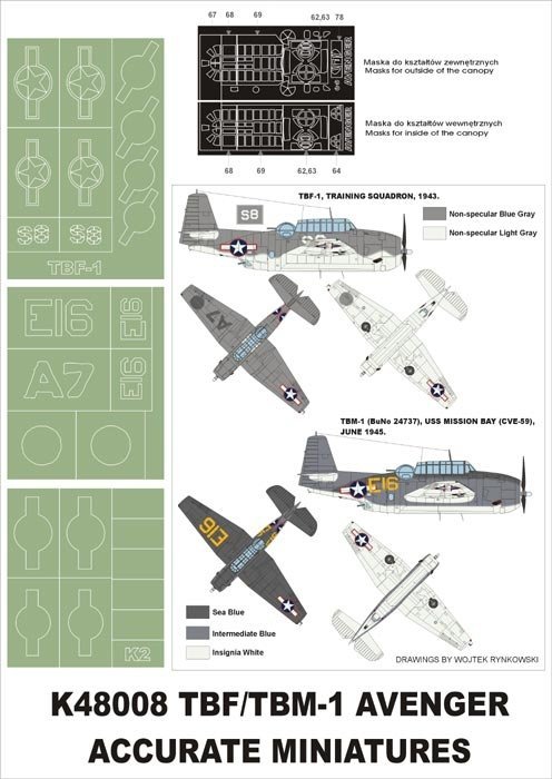 Montex K48008 TBM-1C Avenger  1/48