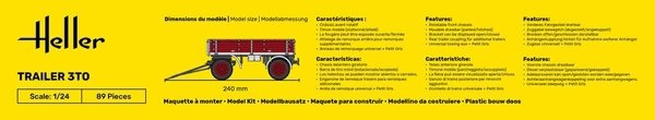 Heller 57410 Starter Kit - Trailer 3to 1/24