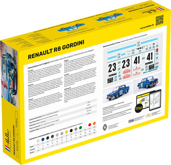 Heller 56700 STARTER KIT Renault R8 Gordini 1/24