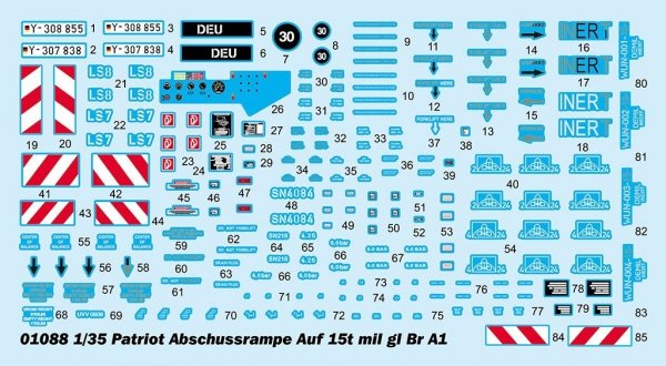 Trumpeter 01088 Patriot Abschussrampe auf 15t mil gl Br A1 1/35