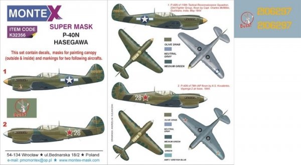 Montex K32356 P-40N 1/32