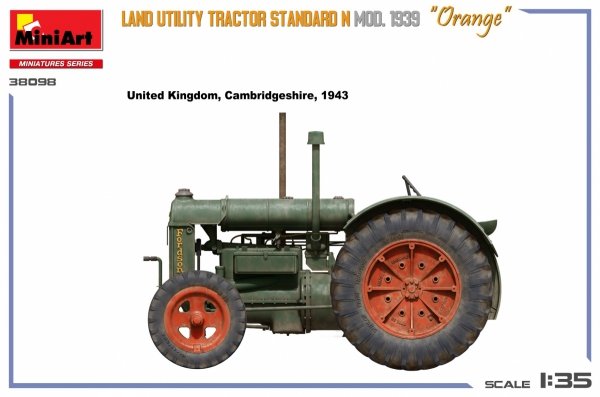Mini Art 38098 Land Utility Tractor Standard N “Orange” Mod. 1939 1/35