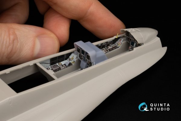Quinta Studio QD+48347 FA-18D late 3D-Printed coloured Interior on decal paper (Hasegawa) (with 3D-printed resin parts) 1/48