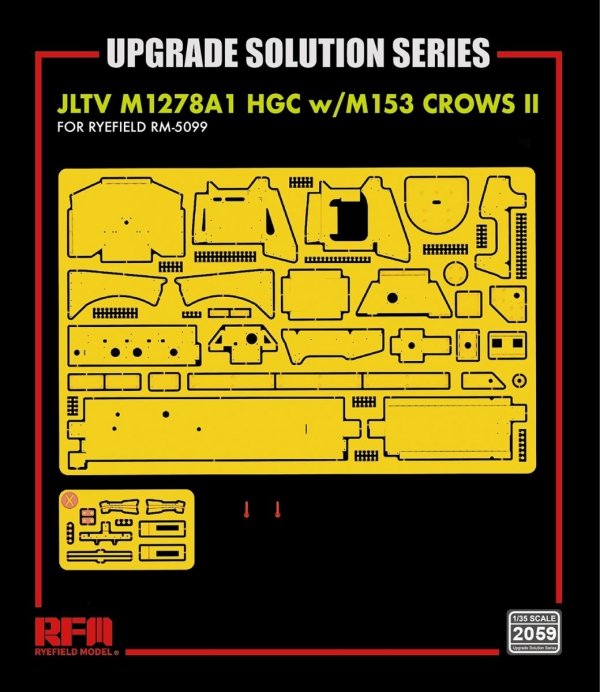Rye Field Model 2059 JLTV M1278A1 HGC W/M153 CROWS II RFM 5099 - Upgrade Solution 1/35