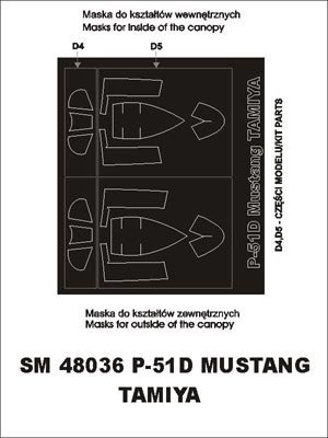 Montex SM48036 P-51 D Mustang TAMIYA