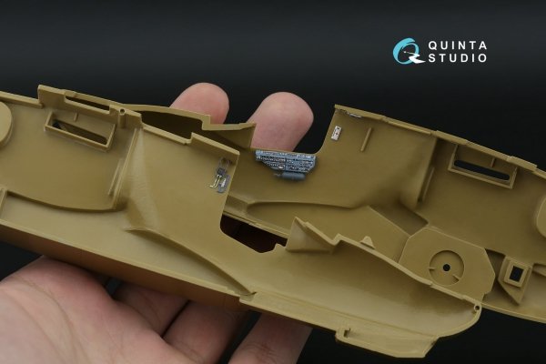 Quinta Studio QD+48639 Ka-50 (blue-grey panels) 3D-Printed &amp; coloured Interior on decal paper (Italeri) (with 3D-printed resin parts) 1/48