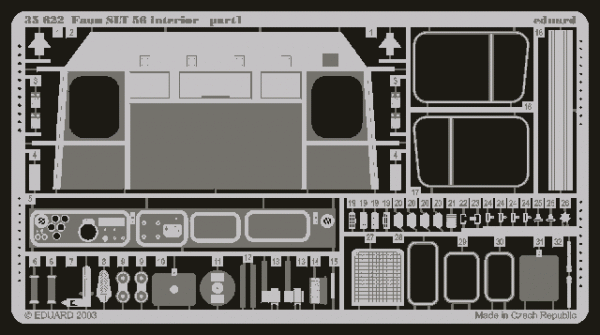 Eduard 35622 Faun SLT 56 interior (TRUMPETER) 1/35 