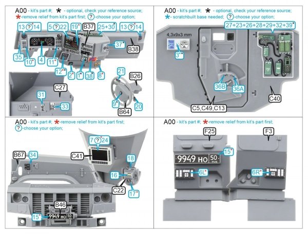 Quinta Studio QD35079 K-4386 Typhoon VDV 3D-Printed &amp; coloured Interior on decal paper (Zvezda) 1/35