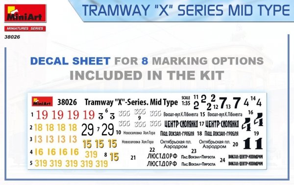 Miniart 38026 Tramway &quot;X&quot; Series 1/35