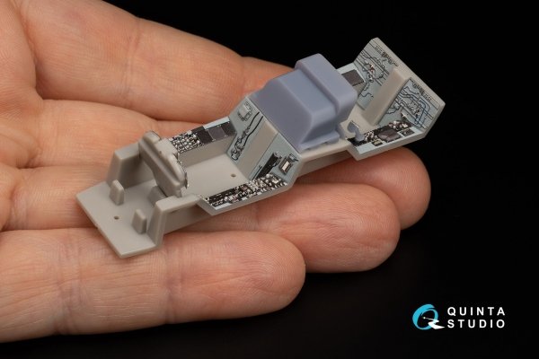Quinta Studio QD+48347 FA-18D late 3D-Printed coloured Interior on decal paper (Hasegawa) (with 3D-printed resin parts) 1/48