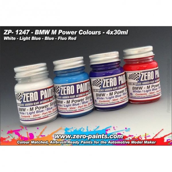 Zero Paints ZP-1247 Farby BMW M Power Colours 4x30ml