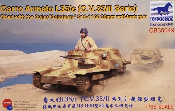 Bronco CB35049 Carro Armato L35/c C.V.33/II Serie 1/35