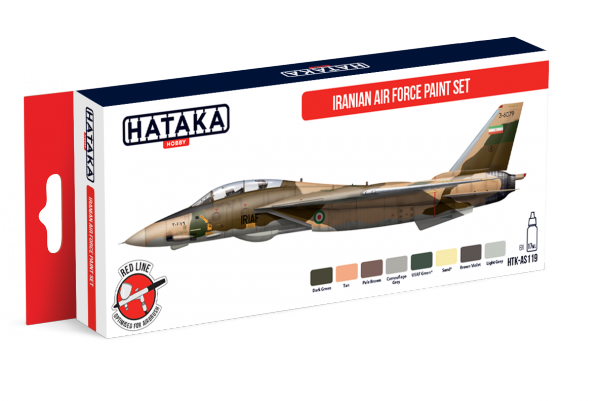 Hataka AS119 Iranian Air Force Paint Set 8x17 ml