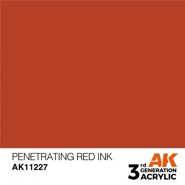AK Interactive AK11227 PENETRATING RED – INK 17ml