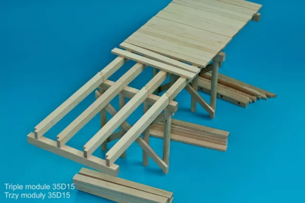 RB Model 35D15 WW II Wooden bridge Price for single module 1/35