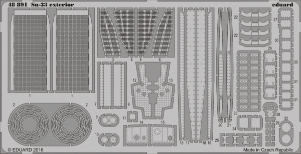 Eduard 48891 Su-33 exterior KINETIC MODEL 1/48