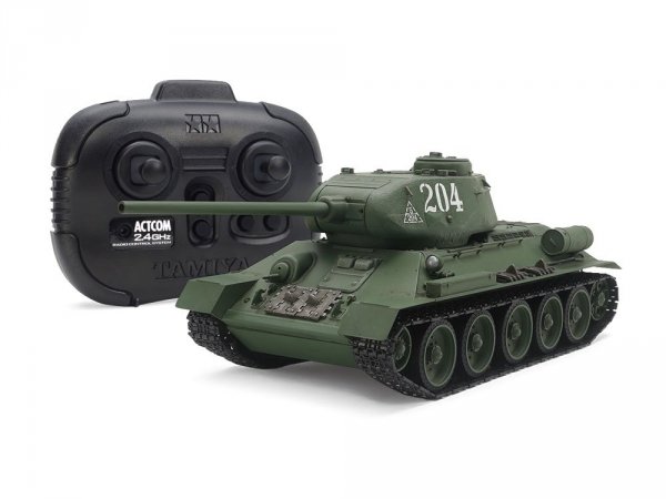 Tamiya 48216 Russian Medium Tank T-34-85 (w/Control Unit) 1/35