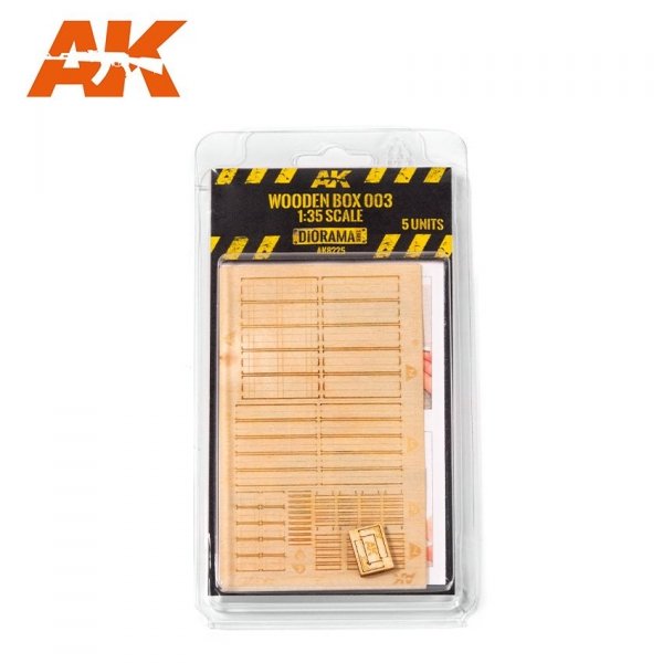 AK Interactive AK8225 LASER CUT WOODEN BOX 003 (5 UNITS)