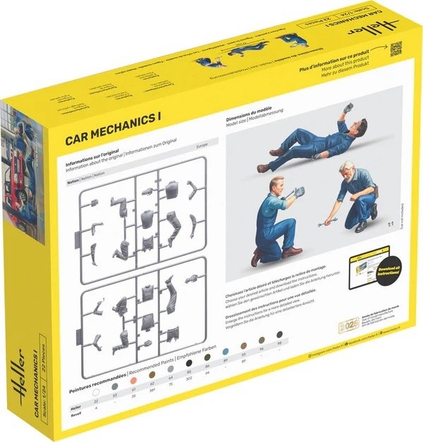 Heller 58755 Starter Kit - Car Mechanics I 1/24