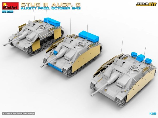 MiniArt 35352 STUG III AUSF. G ALKETT PROD. OCTOBER 1943 INTERIOR KIT 1/35