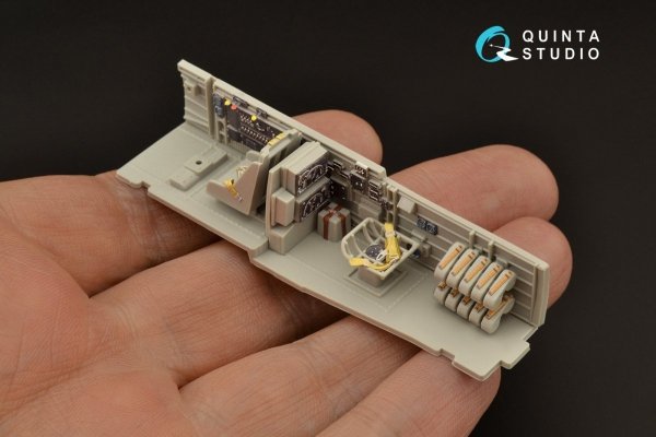 Quinta Studio QD48206 Ju 87B-2/R-2 3D-Printed &amp; coloured Interior on decal paper ( Italeri ) 1/48