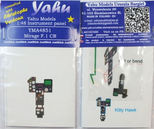 Yahu YMA4851 Mirage F.1 CR (Kitty Hawk / Italeri) 1:48