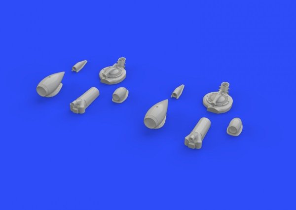 Eduard 648285 P-38F turbochargers &amp; air intakes ACADEMY 1/48