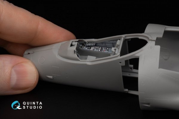 Quinta Studio QD48344 Sea Harrier FA.2 3D-Printed &amp; coloured Interior on decal paper (Kinetic) 1/48