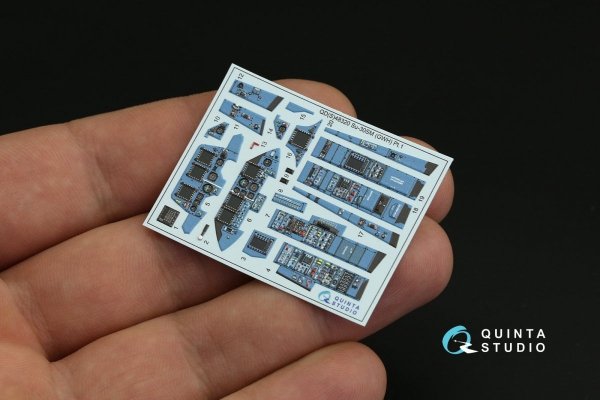 Quinta Studio QDS-48320 Su-30SM 3D-Printed &amp; coloured Interior on decal paper (GWH) (Small version) 1/48