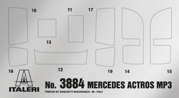 Italeri 3884 Mercedes-Benz Actros MP3 (1:24)