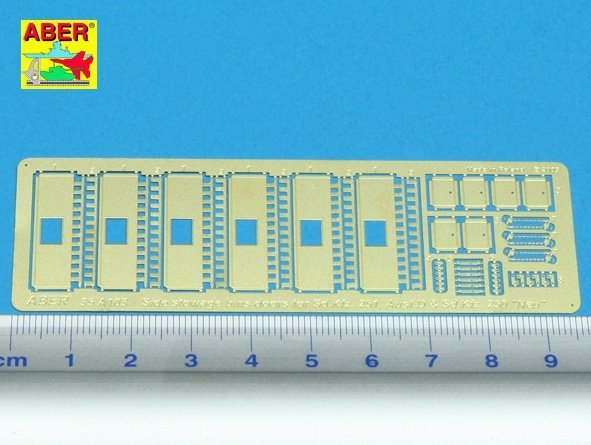 Aber 35A103 Armored personnel carriers side stowage bins doors for Sd. Kfz. 251, Ausf.D and Sd. Kfz. 250 Noe (1:35)