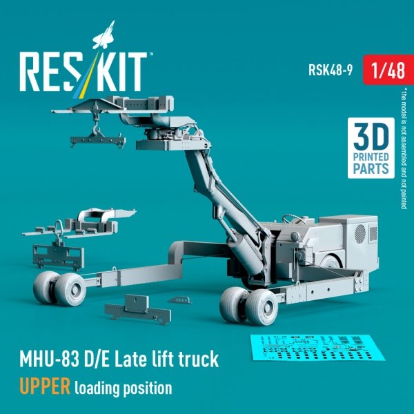 RESKIT RSK48-0009 MHU-83 D/E Late lift truck UPPER loading position (3D Printed model kit) 1/48